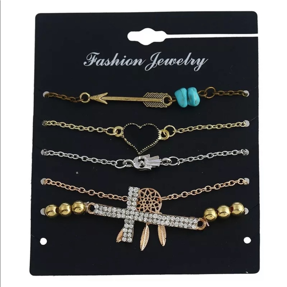 ✨ 5 piece Positive Bracelet Set 😍✨ - Picture 7 of 8